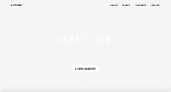 Desktop Screenshot of mattibye.com